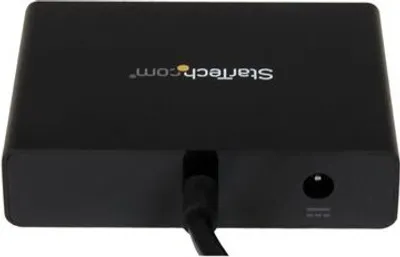 Obrázok produktu pre StarTech.com MSTDP123DP, DisplayPort, 3x DisplayPort, Čierna, Plast, 0,19 m, REACH, CE, FCC