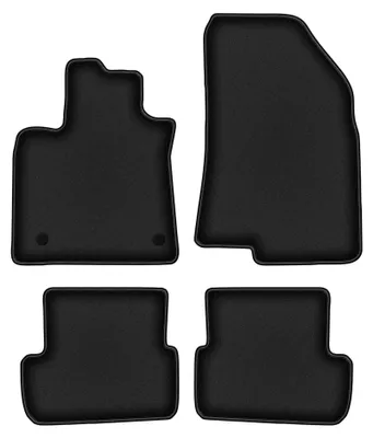Productafbeelding van Velours automatten voor Dacia Sandero III vanaf 2021 (hatchback) – 4-delig, zwart, op maat – Wielganizator DURBAN