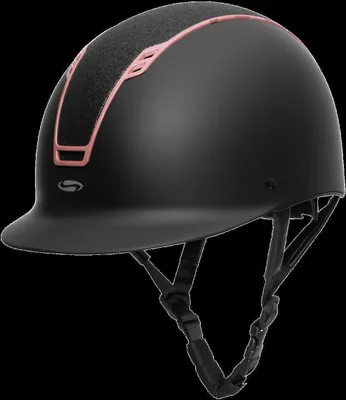 Produktbild von Waldhausen Reithelm Swing black matt/black/shine/roségold, Größe:55-57