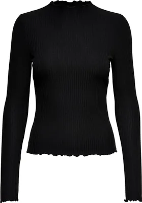 Produktbild von ONLY 15180040, Top (Kleidung), Erwachsener, Weiblich, Schwarz, XS, Langärmlig