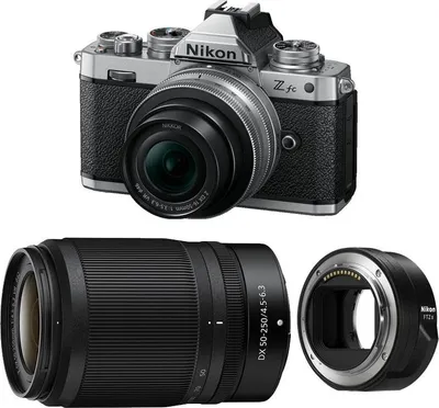 Zdjęcie produktu dla NIKON Z fc + Z 16–50 Silver + Z 50–250 + adapter FTZ II