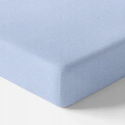 Produktbild von Eevi Frottee Spannbettlaken Blau 120x60 cm