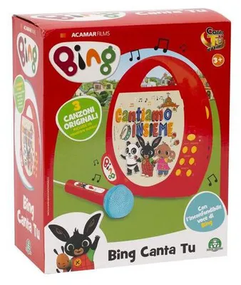 Produktbild von Giochi Preziosi Bing Sing You Karaoke-Spielzeug mit Mikrofon und Soundeffekten für Kinder