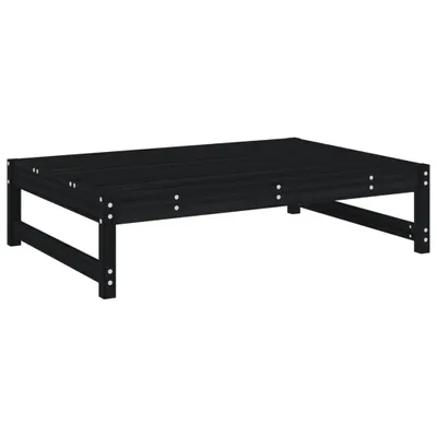 Obrázok produktu pre Záhradná podnožka čierna 120x80 cm masívna borovica