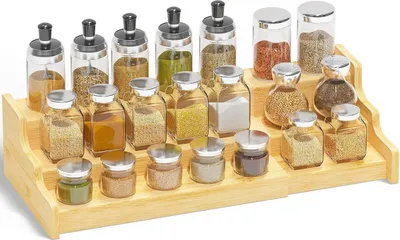 Produktbild von Ruichang 3-stöckiges Ausziehbar Gewürzregal Stehend für Küchen und Schrank