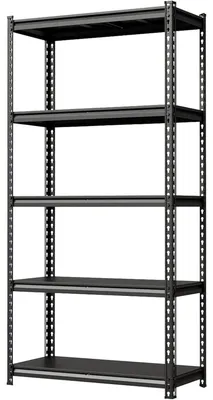 Produktbild von Stahlregal - Schwerlastregal - 5 Ebenen - Höhenverstellbar - 349 kg Tragkraft Pro Ebene - Wasserfest - Für Garage, Lager und Keller