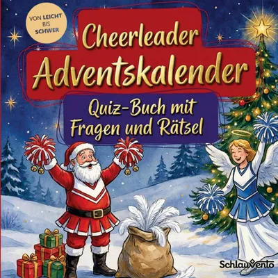 Produktbild von Cheerleader-Adventskalender: Quiz-Buch mit Fragen und Rätsel
