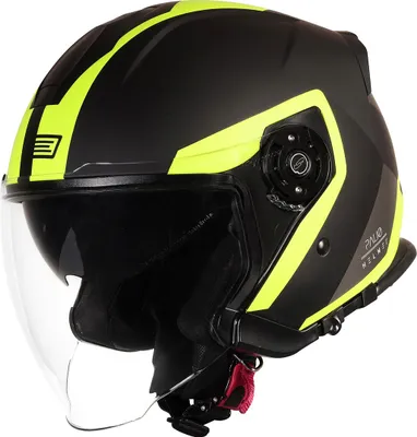Produktbild von Origine Palio Techy 2.0 Jethelm Farbe: Schwarz/Neon Gelb, Grösse: M (57/58)