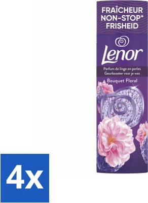 Produktbild von Lenor – Duftverstärker – Blumenbouquet – Non-Stop-Frische – 19 Wäschen - Vorteilspack - 4 Stücke