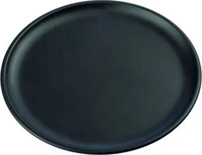 Produktbild von Metallteller rund groß Schwarz Ø 150mm