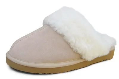Produktbild von Heitmann Felle Paar Lammfell-Pantoffeln Farbe: Beige, Größe: 36 38136