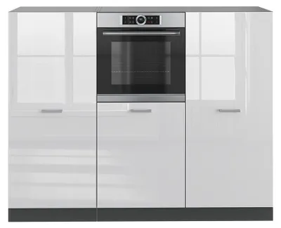 Produktbild von Küchenblock Vicco R-Line Weiß Hochglanz/Anthrazit 180 cm ohne Arbeitsplatte, Model 37635