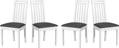 Produktbild von Esszimmerstuhl - Set  4x Roma 10 weiss, hygge 96