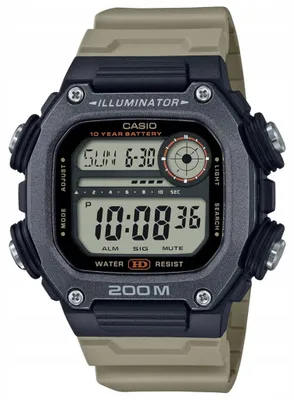 Produktbild von Casio Uhr Illuminator Diver 200m, 10 Years Battery - Xl Strap DW-291HX-5AVDF