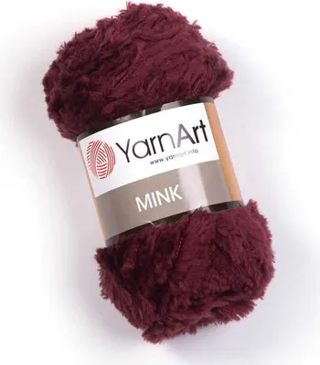 Obrázek produktu pro Pletací příze YarnArt Mink 50 g - 339 vínová