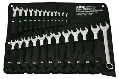 Produktbild von HM Müllner Werkzeuge | Ring-Gabelschlüssel-Satz 25-teilig | Neu