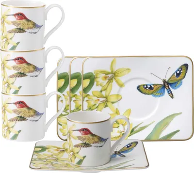 Produktbild von Villeroy & Boch Amazonia Espressotasse mit Untertasse 60 ml 4er Set