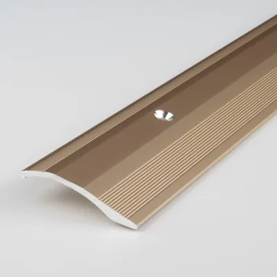 Productafbeelding van Overgangsprofiel voor hoogteverschil - Anodiseer aluminium - Bruin licht - 100 cm