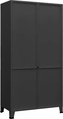 Obrázek produktu pro vidaXL Průmyslová šatní skříň černá 90x50x180 cm kovová