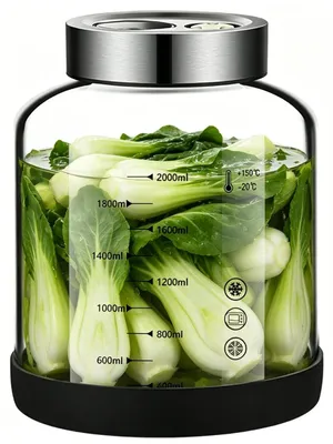 Produktbild von Fermentierglas mit Deckel und Ventil für Kimchi und Einlegen