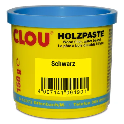 Produktbild von Clou Holzpaste 150 g schwarz