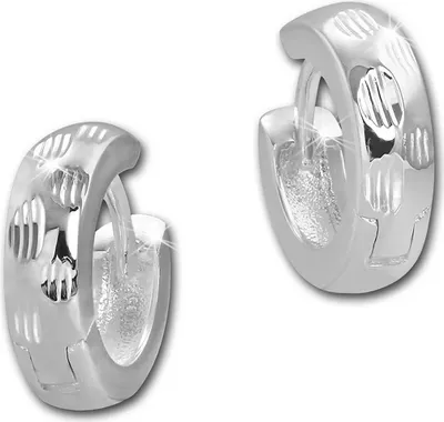 Image de SilberDream Créoles 14mm Boucles d'oreilles 925 Argent Bijoux Dots Femme D2SDO4277J