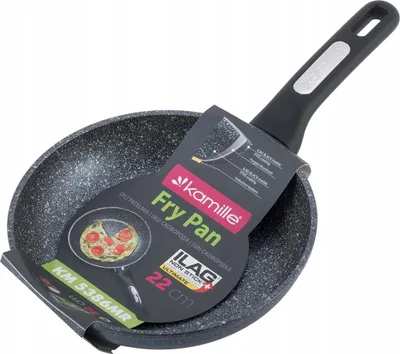Produktbild von Marmorpfanne, dick, 22 cm, Induktion, KAMILLE