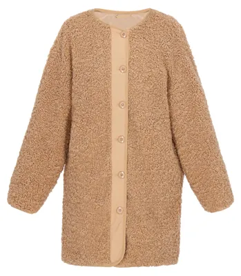 Zdjęcie produktu dla Płaszcz damski Tavite - kolor camel, rozmiar S