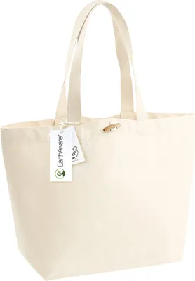 Obrázek produktu pro Westford Mill - Tote bag "EarthAware", organická bavlna RW8152 (34cm x 34cm x 17cm) (Natural)