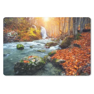 Produktbild von MuchoWow® Schreibtischunterlage Natur - Sonne - Herbst 60x40 cm - XXL Mauspad - Großes Mauspad