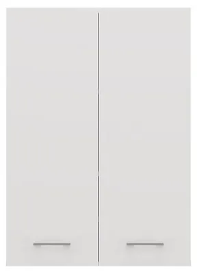 Produktbild von Topeshop POLA MINI DD BIEL, Weiß, Wand-montiert, 4 Regale, 2 Tür(en), Partikelbord, Matt