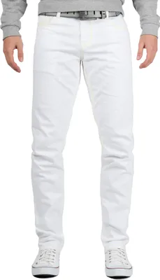 Produktbild von Cipo & Baxx Herren Regular Fit Jeans Mid Waist CD319C White W31/L32