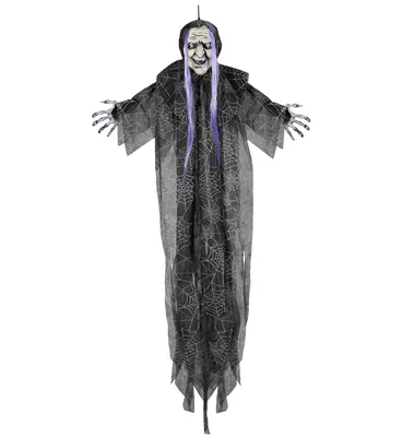 Produktbild von Halloween Hexe zum Aufhängen 110cm – Halloween Deko Figur