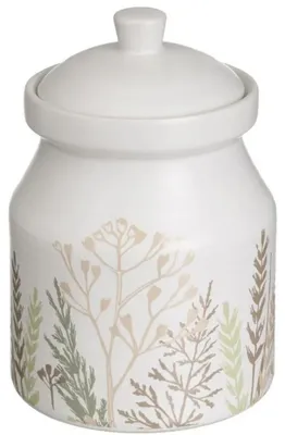 Obrázek produktu pro Nádoba na potraviny, keramická, 1100 ml, s víkem, vhodná do kuchyně