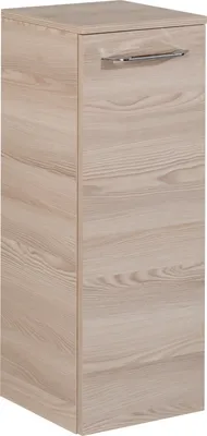 Zdjęcie produktu dla FACKELMANN Szafka Midi B. CLEVER / Szafka łazienkowa z systemem cichego domykania / Wymiary (szer. x wys. x gł.): ok. 30,5 x 81 x 32 cm / Wysokiej jakości szafka / Meble łazienkowe / Korpus: jasnobrązowy / Front: jasnobrązowy