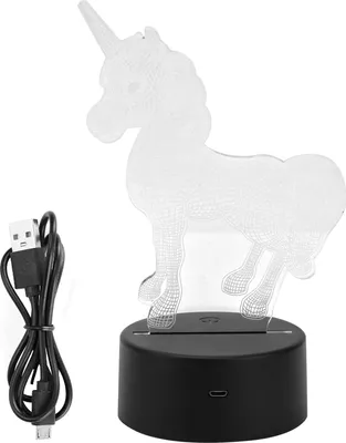 Obrázek produktu pro 3D noční lampa, světlo, dotykový spínač, USB dobíjecí baterie, kreativní vizuální osvětlení, dekorace, dárek