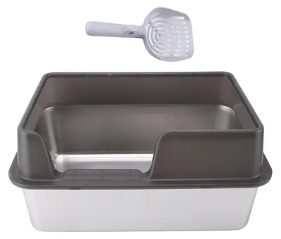 Image de Solidchoice - Litière pour chat XXL avec pelle autonettoyante