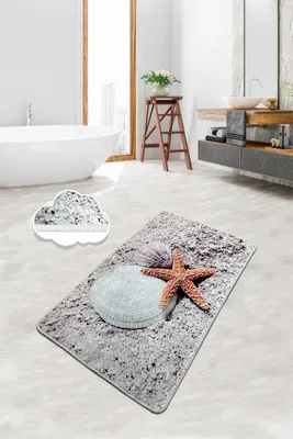 Image de Mijolnir, Starfısh- CHL4495, Coloré, tapis de bain, 700 gr/m², 100% tissu velours