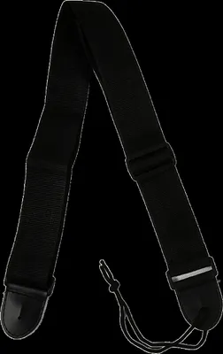Produktbild von Gitarrengurt Kunstleder schwarz, 50 mm breit, 80-138 cm verstellbar für Gitarre und Bass