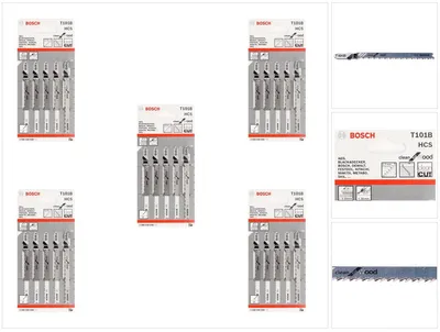 Zdjęcie produktu dla Bosch 2 608 633 622, Ostrze wyrzynarki, Drewno, Stal wysokowęglowa (HCS), 2,7 mm, 10 cm, 25 szt.