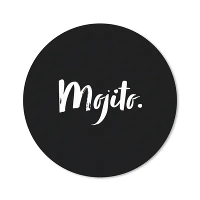 Produktbild von MuchoWow® Mauspad Mousepad Cocktail - Zitate - Mojito - Getränk - Text 30x30 cm - Mousepads - Maus Mat - Pad - Mausunterlage - Tischunterlage - Schreibtischmatten