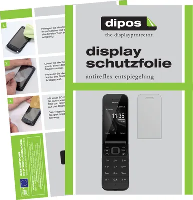 Produktbild von 4x Schutzfolie für Nokia 2720 Flip matt Displayschutzfolie Folie Display Schutz dipos
