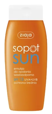 Produktbild von Ziaja Sopot Sun Wasserfeste Sonnenemulsion LSF15, 150 ml