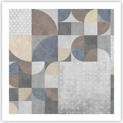Produktbild von Poster - Poster ohne Rahmen - Geometrie Kunst Stein - 60x60 cm - Wand Bild - Wanddeko - Wandbilder - Kunstposter - Wandposter - Bilder - Kunstdruck - Wanddekoration - Wandbild - P2XAC60x60-4621