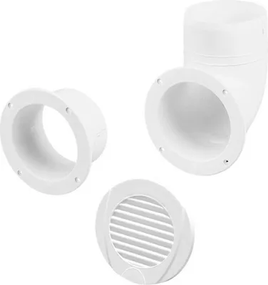 Produktbild von Nuova Rade Gerader Beatmungsgeräteanschluss Weiß 102 mm Weiß 102 mm