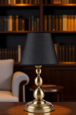 Produktbild von Opviq, Hochwertige Tischlampe (E27, 40W) Schwarz & Gold, 50 cm | IP20