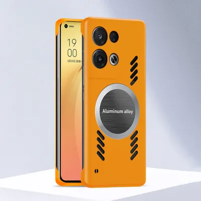 Produktbild von Oppo Reno8 Pro 5G Hülle, Frameless PC Matt Kühlabdeckung Loch Wärmeableitung Schutzhülle für Oppo Reno8 Pro 5G Orange