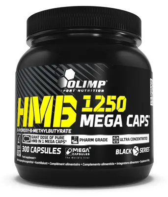Zdjęcie produktu dla HMB Mega Caps 1250 (300 kapsułek)