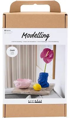 Produktbild von Creativ Company Modellbau-Hobby-Set, Vase und Schale, 1 Box