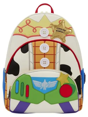 Image de Sac à dos mini Loungefly Disney Pixar Toy Story, collection Jessie, Woody et Buzz Lightyear, 31 cm